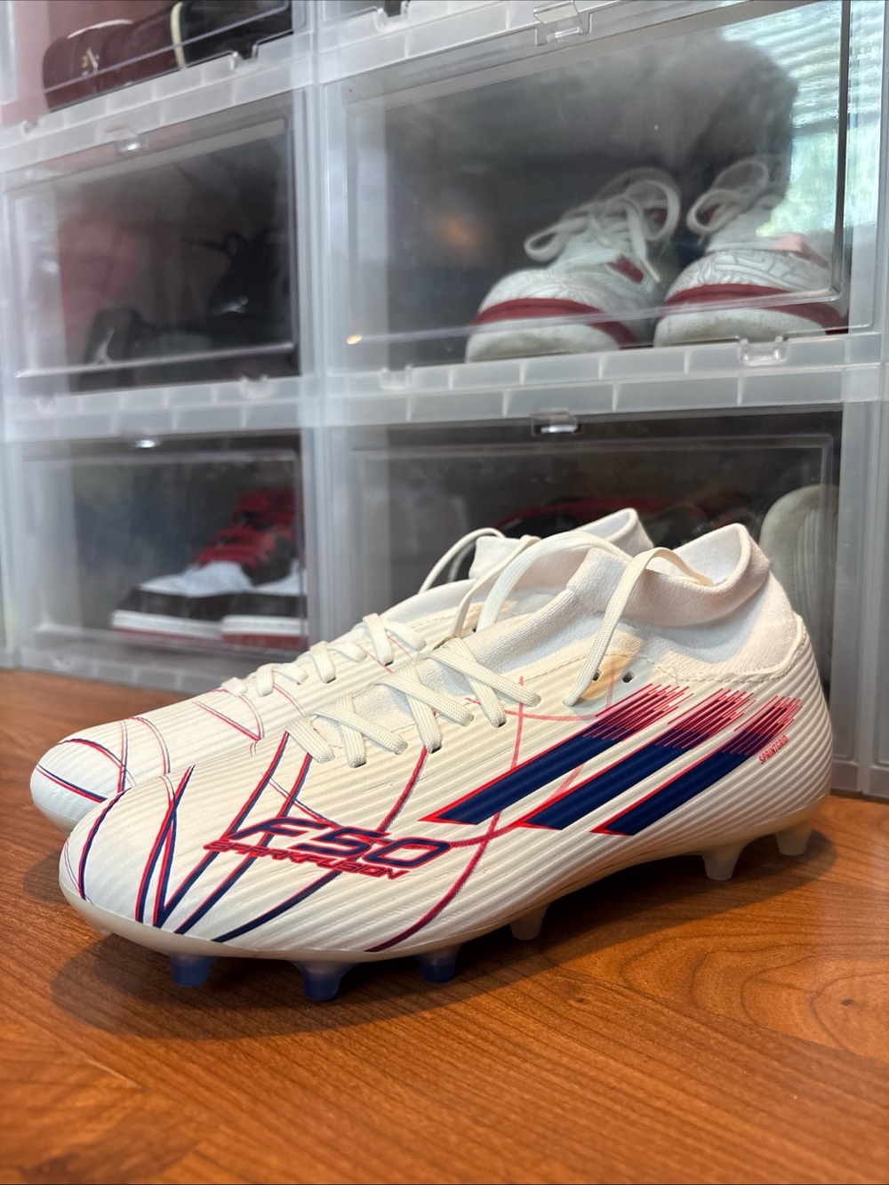 adidas F50 Sparkfusion League Mid FG AG KJ1437 Soccer Cleats Sz 8.5W/7.5M NWOB